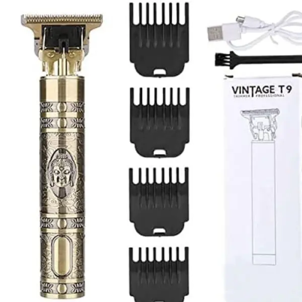 Vintage T9 Trimmer Professional Hair Clipper Electric Hair Trimmer Cordless Shaver Barber Hair Cutting Machine - Image 2
