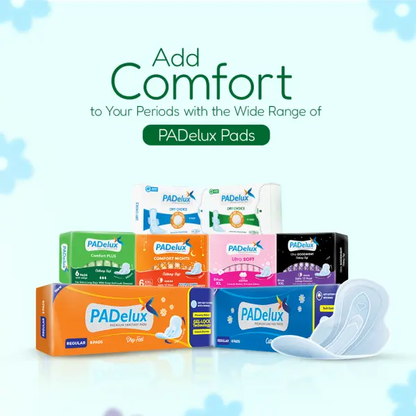 PADelux  Antibacterial Sanitary pads Dry Choice 290 mm XL-10 Pads (pack of 3) - Image 4