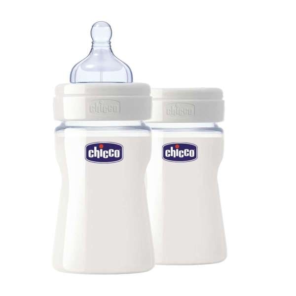 Chicco Milk Container Well Being Silicone Bottle - 4 Pcs - Image 3