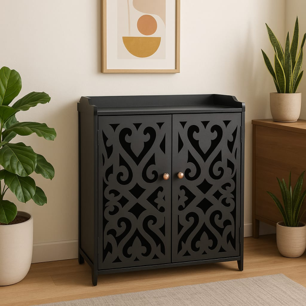 Rift Decorative Shoe Rack Different Design Options Dark Elegant Home Office Rack for Shoes and Other Usage l Home Furniture with 4 Layers (3ft) Height - Image 3