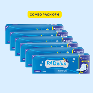 PADelux Sanitary Pads Cottony Soft 240 mm-6 Pads (pack of 6)