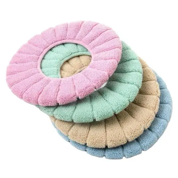 Toilet Seat Washable Soft Warmer Toilet Seat Cover Toilet Seat Cushion Mat Toilet Seat Lid Cover Pads Easy Installation & Cleaning - Image 2
