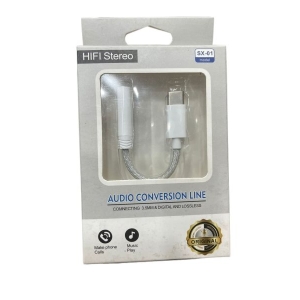 SX-01 HIFI Stereo TC To 3.5mm Converter Cable - 15 Pro Max Supported