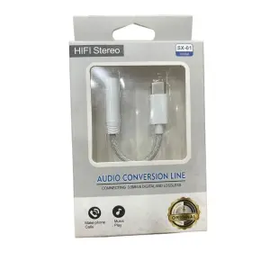 SX-01 HIFI Stereo TC To 3.5mm Converter Cable - 15 Pro Max Supported