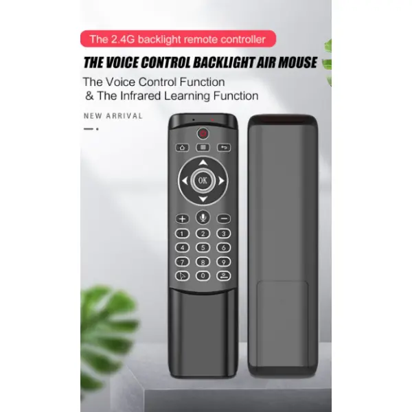 MT1 Backlit Gyro Wireless Fly Air Mouse 2.4G Smart Voice Remote Control For X96 Mini H96 MAX X2 CUBE Android TV Box Vs G20S G30 - Image 4