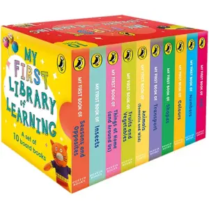 My First Library Of Learning, Ten Different Title In One Box, Toddler's Books, Hardbound, Published By Penguin Random House India