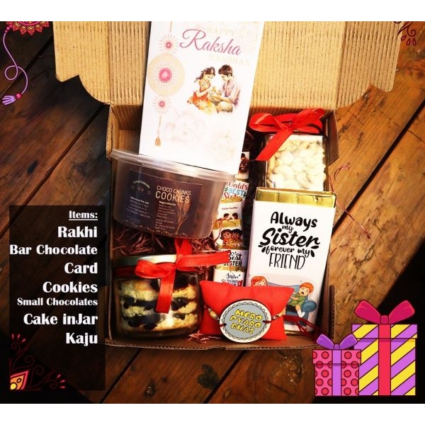 Elegant Rakhi Combo – Truffle Delight & Chocolate Bar - Image 2