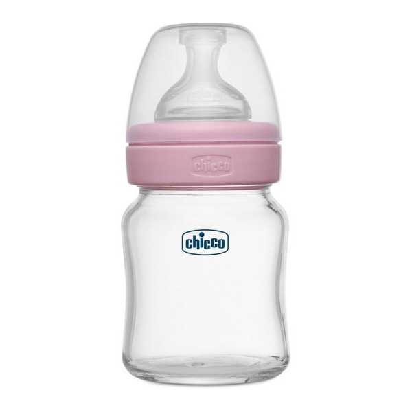 Chicco Well-Being Glass Feeding Bottle (120ml, Slow Flow) - Image 3