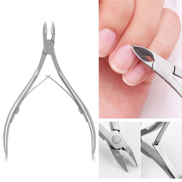 Solngen Professional Nail Cuticle Clipper Cutter Stainless Steel Cuticle Cutter Cuticle Nipper Remover with Sharp Blades Double Spring Cuticle clippers for Nail Care - Image 2
