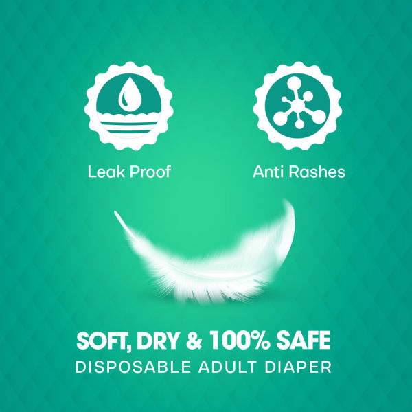 Prestige Adult Diaper - Large (34-56 Inches Waist), Pack of 10Pieces - Image 4