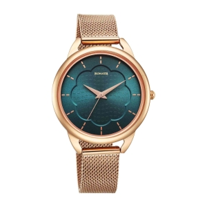 Sota Wedding Quartz Alog Green Dial Stainless Steel Strap Watch for Women