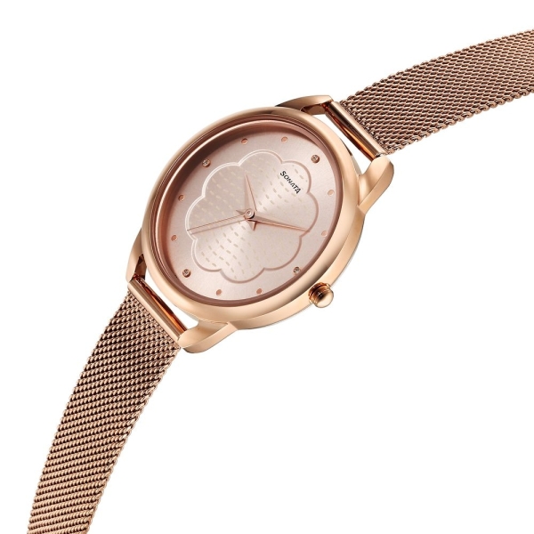 Sonata Wedding Quartz Analog Rose Gold Dial Stainless Steel Strap Watch for Women - Image 2