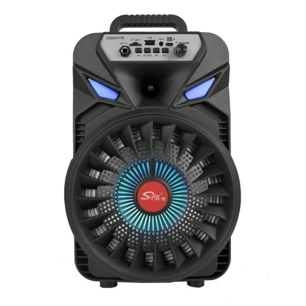 SING-E ZQS8167 Portable 8-inch Bluetooth Speaker: 20W Power, Supports TWS And Colorful Lights - Image 4