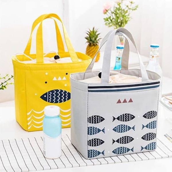 Vikakiooze Bento Boxes Lunch Box Oxford Cloth Cartoon Printing Portable Lunch Bag Outdoor Picnic Insulation Bag Portable Ice Bag Lunch Box For Men, , Women Kitchen Appliances on - Image 3
