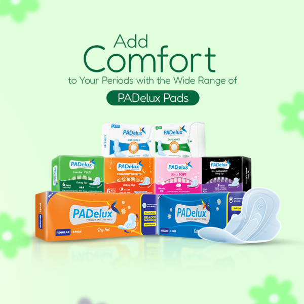 PADelux Sanitary Pads Comfort Plus, 240mm- 6Pads - Image 4