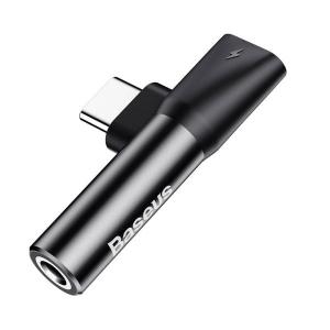 Baseus L41 adapter 3in1 Type-C to jack 3.5mm + USB-C L41 black CATL41-01
