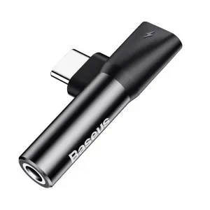 Baseus L41 adapter 3in1 Type-C to jack 3.5mm + USB-C L41 black CATL41-01