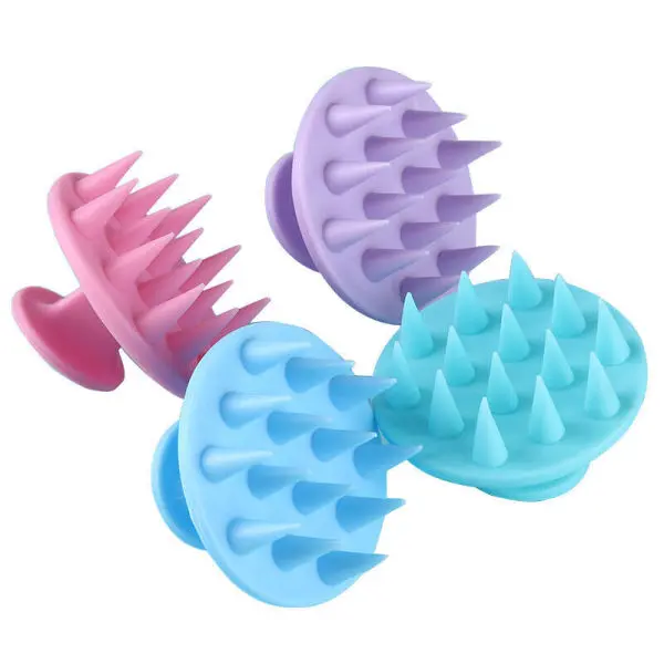 NepLiving Silicone Hair Scalp Massager Brush Massaging Shampoo Brush Shower Cleaner Bath - Image 5