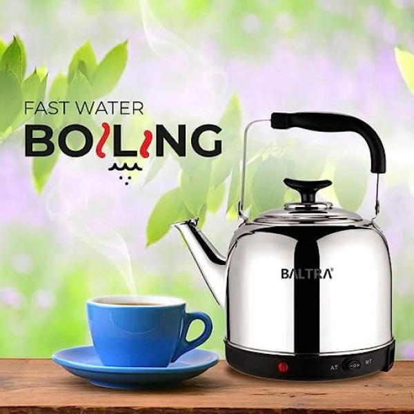 BALTRA Electric Whistling Kettle | Solid Plus | 5.5 Litres | Boil dry protection | Fast water boiling | Auto cut off function | High grade SS material | 1500 W | 12 Months Warranty - Image 4