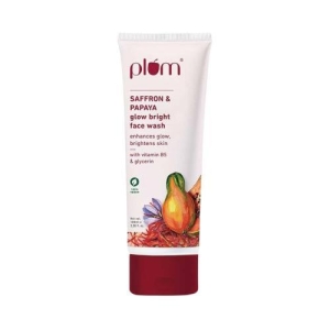 Plum Saffron & Papaya Glow Bright Face Wash 100ml