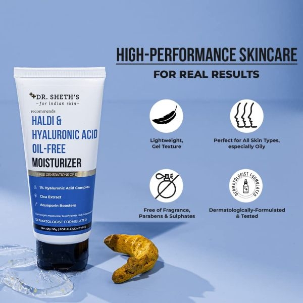 Dr. Sheth’s Haldi & Hyaluronic Acid Oil-Free Moisturizer - 50g - Image 5