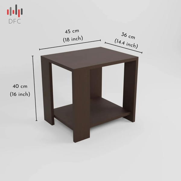 Light Engineered Wood Multipurpose Small Side Table for Living Room & Bedside with Storage Home Office Table - Image 5