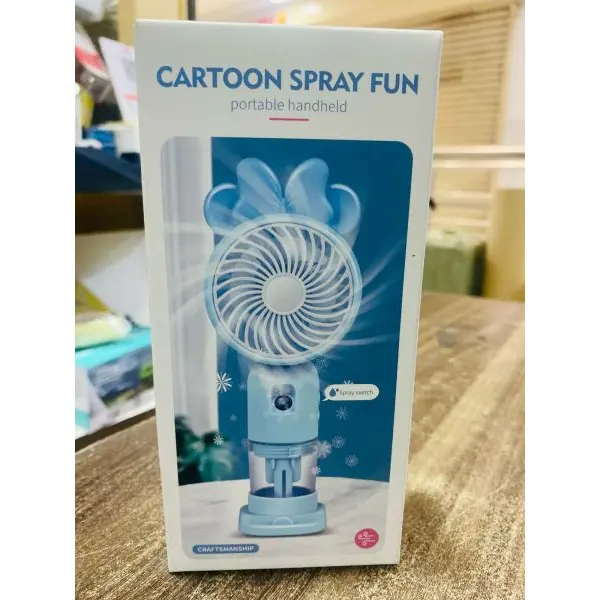 Portable Mini Humidity Fan With Water Humidity Noiseless Hand Fan Lightweight Portable Handheld Cooling Fan USB Rechargeable Fan For Kids,Adults,Home,Outdoor - Image 4