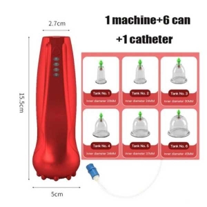 4 Gear Electric Cupping Massage Device Vacuun Scraping Suction Cups Body Guasha Therapy Anti Cellulite Slimming Fat Burner Tool