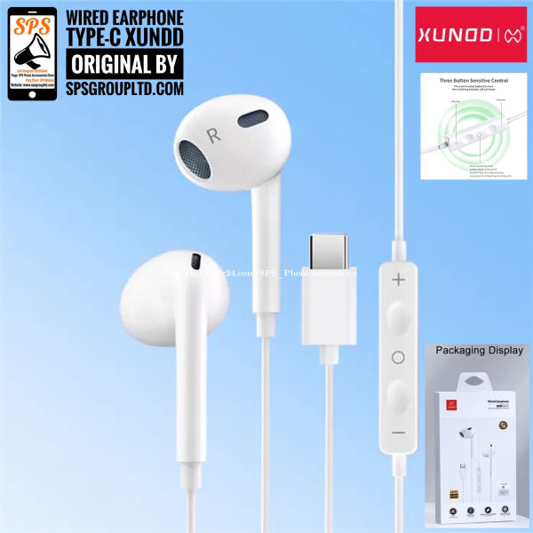 Xundd Semi In-Ear Headphone Microphone + Wire Control XDHE-016 - Image 2