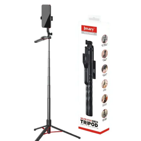 Jmary KT-239 Telescopic Phone Selfie Stick & Tripod With 360° Free Rotation Angle - Image 2
