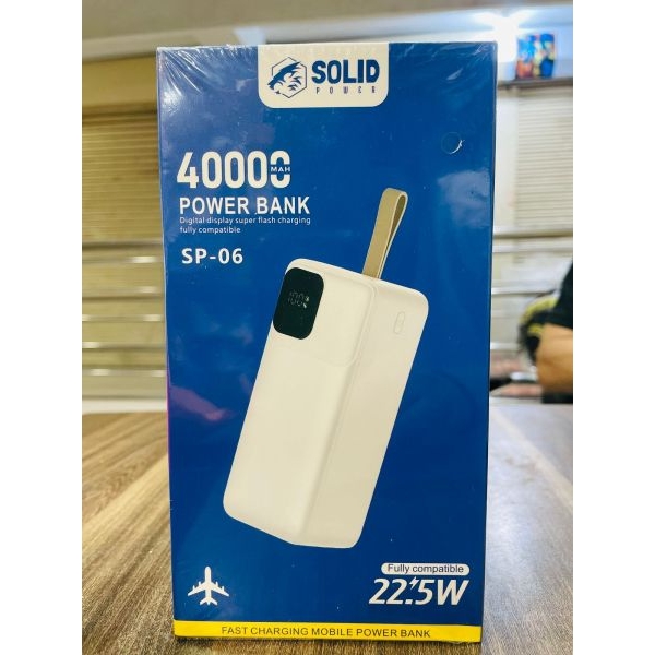 Solid Power Powerbank 10/20/30/40/50k mAh, QC 3.0 PD 22.5W Fast Charging Power Bank - 6 Months Warranty - Image 4