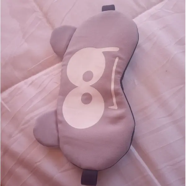 KOJA Sleep Eye Mask, Cute Cartoon Facial Expression Sleeping Eye Mask Anime Travel Rest Eye Cover Sleeping Mask Ice Hot Compress Eyepatch Blindfolds 3 - Image 2