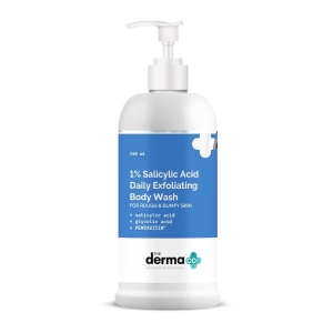 The Derma Co 1% Salicylic Acid Daily Exfoliating Body Wash With Salicylic Acid, Glycolic Acid & Pentavitin - 250ml For Body Acne & Cleanse Skin