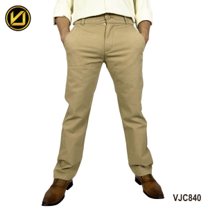 VIRJEANS (VJC840) Stretchable Cotton Chinos Pant For Men-Khaki
