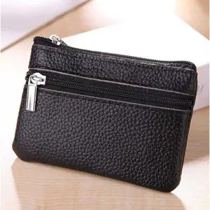 KOJA Women's Mini Coin Purse Genuine Leather Pouch Change Wallet with Key Ring 3