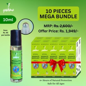 Yashima Mosquito Repellent Roll-On 10ml - 10 Pieces Bundle