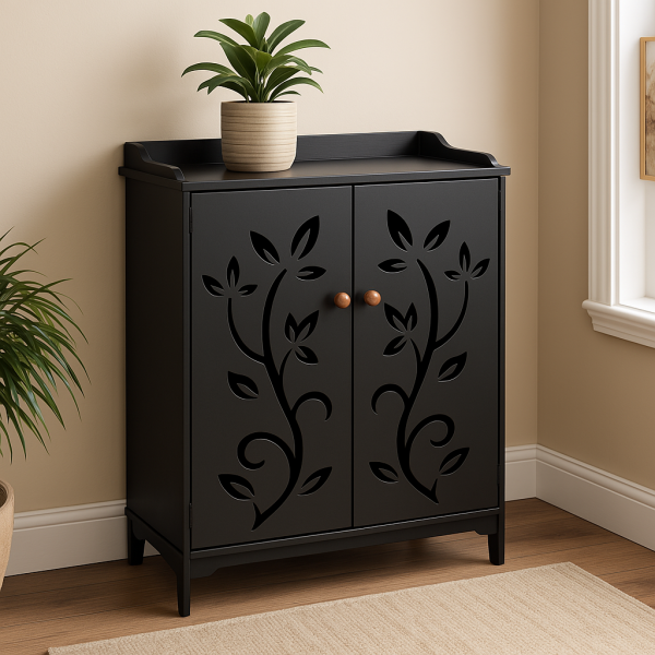 Rift Decorative Shoe Rack Different Design Options Dark Elegant Home Office Rack for Shoes and Other Usage l Home Furniture with 4 Layers (3ft) Height - Image 4