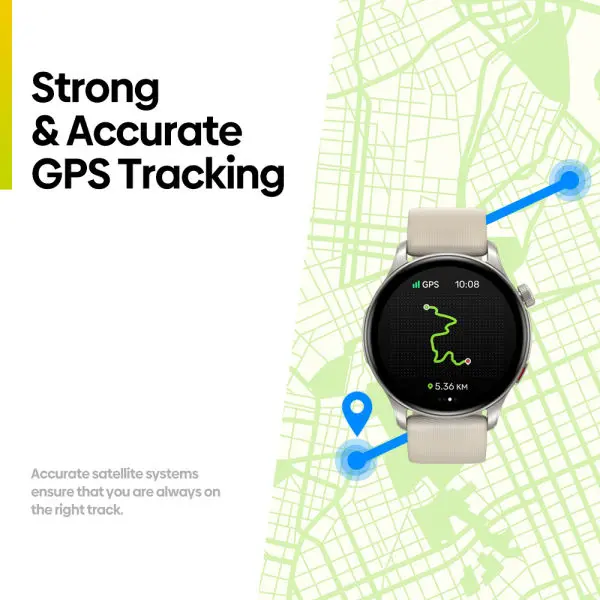 NEW Zeblaze Btalk 3 GPS Smart Watch | Built-IN GPS | Double Strap | 1.43" AMOLED Display | IP 68 | Dual Nylon & Silicone Strap | Fitness Tracking Smartwatch For Men & Women - Image 4