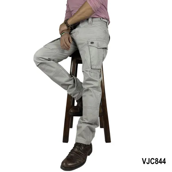 VIRJEANS (VJC844) Cargo Box Pant For Men- Dark Grey - Image 2