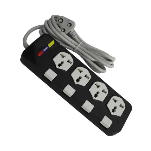 Silvertek 'ST-550' Surge Protector 5 Outlet Universal Electrical 3 Pin Socket Extension Cord Multiplug - Image 5