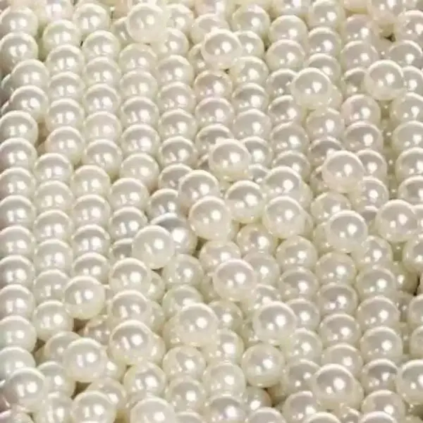8mm 20Grams Beads White Used In Dresses, Jewellery Formation, Diy Arts n Crafts, - Image 3