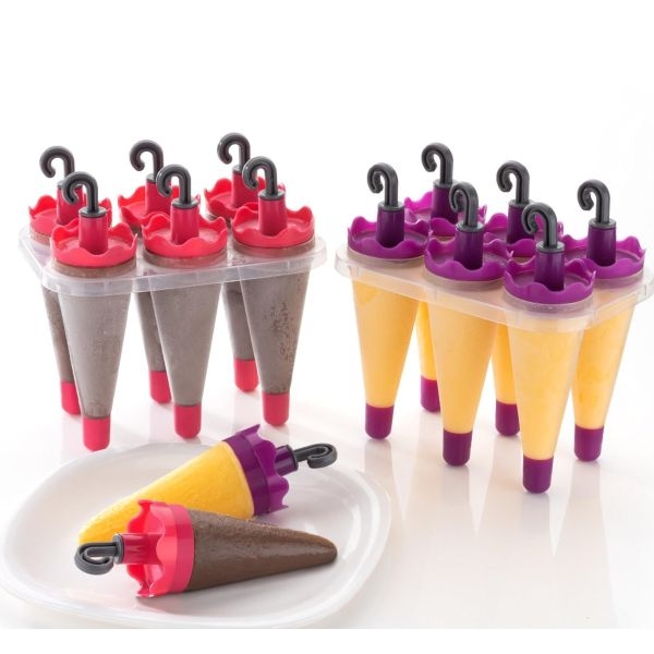 8pcs Set Mawa Ice Cream Mold Manual Kulfi Maker Multicolor Plastic Freezer Ice Cube Tray - Image 3