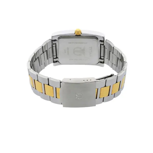 Titan Quartz Analog with Day and Date Silver Dial Stainless Steel Strap Watch for Men - Image 3