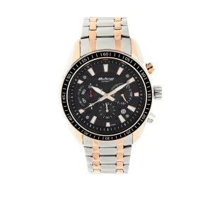Titan Octane Black Dial Two Toned Stainless Steel Strap Chronograph Analog Watch for Men