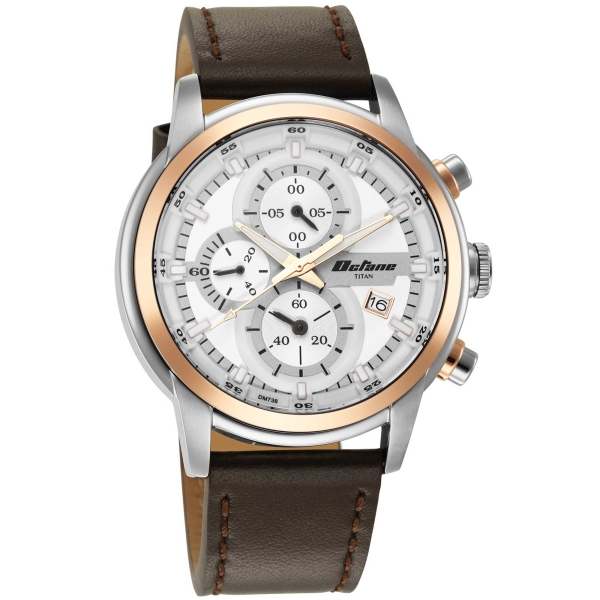 Titan Octane Silver Dial Analog with Date Stainless Steel Strap Watch for Men - Image 2