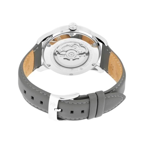 Titan Automatics Grey Dial Automatic Leather Strap Watch for Men - Image 5