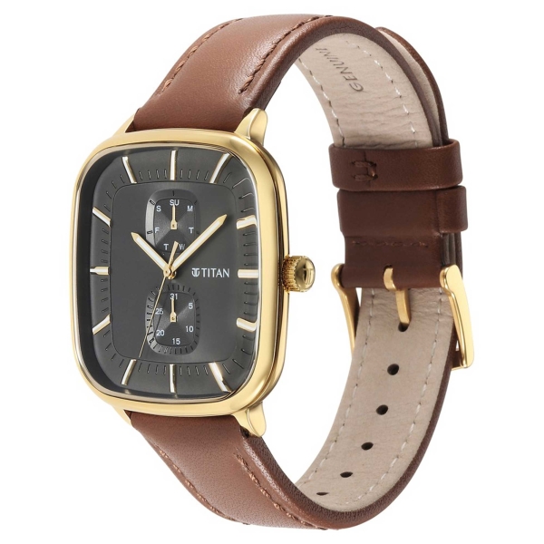 Titan Avant Garde Anthracite Dial Multi Stainless Steel Strap watch for Men - Image 3