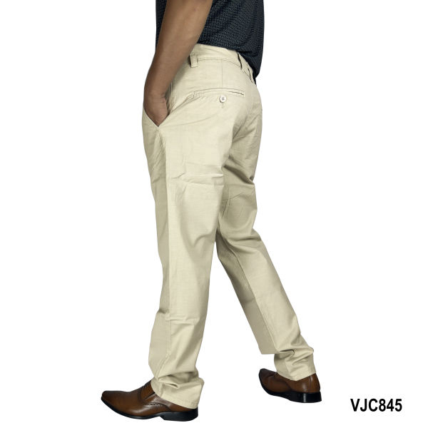 VIRJEANS (VJC845) Linen Summer Pant For Men- Cream - Image 3