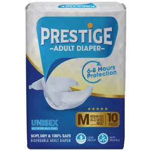 Prestige Adult Diaper - Medium | Pack of 10Pieces