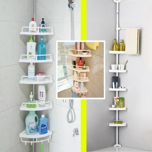 Adjustable Large Multi Bathroom Corner Shelf - Image 3